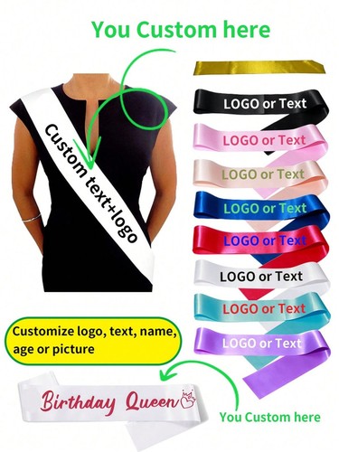 Personalised birthday sash - personalised,