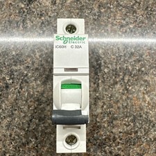 Schneider MCB 32 Amp Single Pole Type C 32A Acti9 Merlin Gerin A9F54132