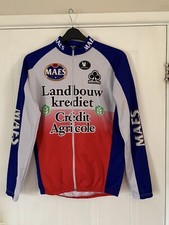 Vintage Maes Landbouwkrediet Colnago Cycling Men Jersey Small Good Condition