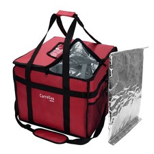 CarreGas® Food Delivery Bag, Takeaway Bags 38x38x32cm Pizza Uber Eats bag 46L