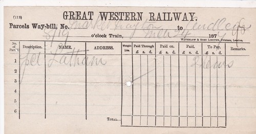 Railway 1877 from market - g.w.railway,