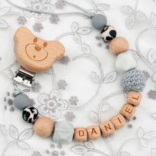 Personalised name dummy clip - personalised,