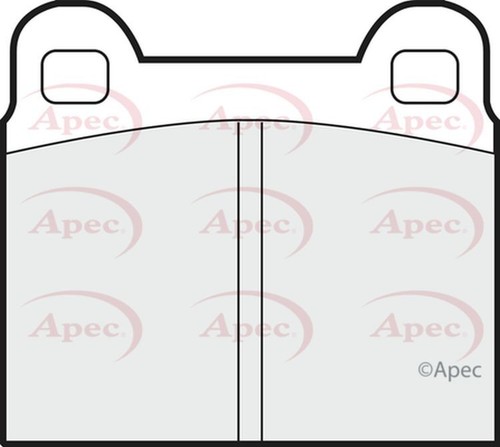 Apec brake pads rear - apec, r90