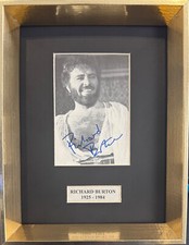 Richard Burton, Actor, Stunning Hand Signed Framed 20 x 15cm Photo & AFTAL COA