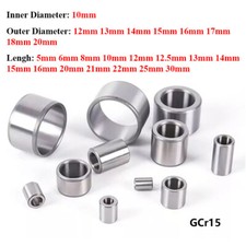 1Pc Inner Dia 10mm Bearing Steel Sleeve Wear-resistant Guide Axle Sleeve Bushing