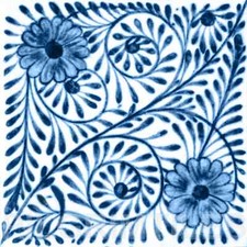 William De Morgan Flower Swirl