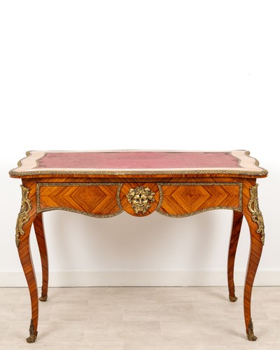 Antique french kingwood bureau - antique,