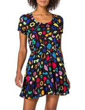 Love Moshino Short  Sleeved Flared Mini Dress Size 8