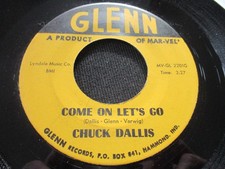 RARE CHUCK DALLAS "COME ON LET'S GO - IMAGE OF U" 1961 USA GLENN ROCKABILLY VG+