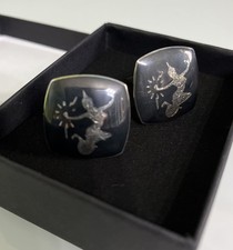 CUFFLINKS Siamese Siam SILVER
