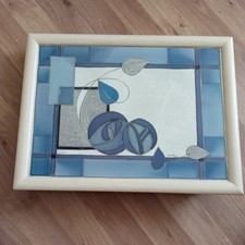 Bean Bag Padded Lap Tray Floral Design Debbie Halliday Cushioned Food/Laptop VGC