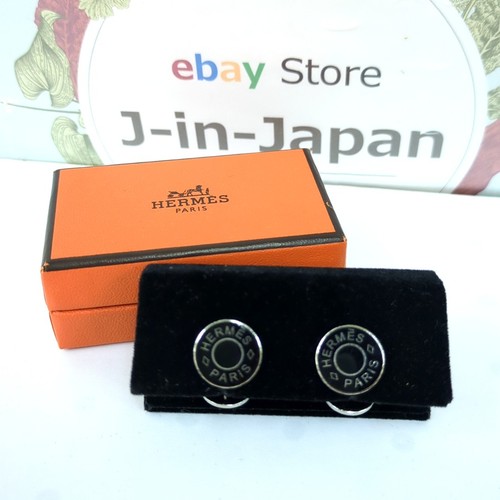 Hermes serie cufflinks black - hermes,