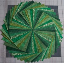 54 Greens Calico Fabric 5"