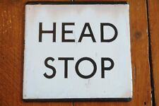 London Transport Bus Stop Enamel Sign Route Head Stop E Plate  