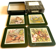 Cloverleaf Coasters 'Dawn Chorus' British Birds Set of 4 Cork Backed Fabulous