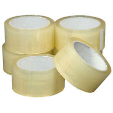 12x CLEAR TAPE PARCEL PACKING PACKAGING ROLLS CARTON SEALING BOX 48MM X 66M