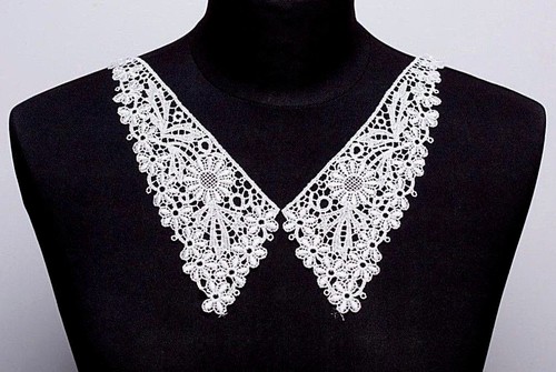 Floral embroidered venice lace - embroidered,