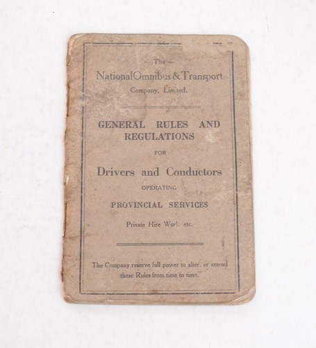 Bus coach rule book - bus, national