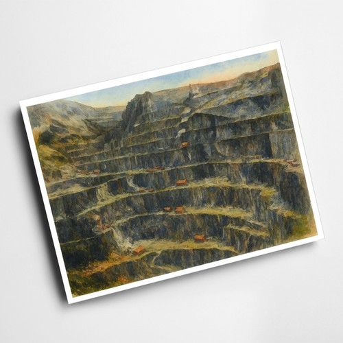 Print the penrhyn slate - a6,