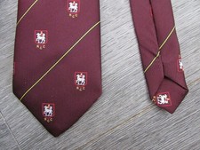 RCC & Standing Lamb with Cross of St George Motif Striped Tie by Macaseta