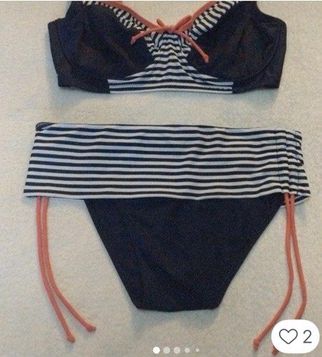 Pour moi navy stripe - navy, bikini