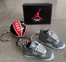 NIKE AIR JORDAN 4 RETRO XX Mini SNEAKERS & Basketball KEYRINGS GIFT BOXED New