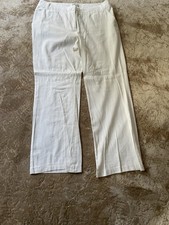 Women's Linen Blend Trousers Size 18