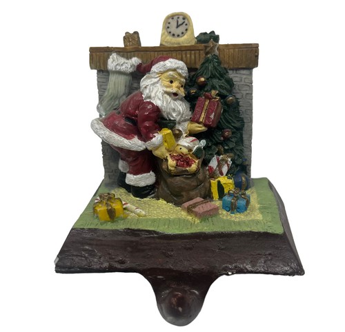 Santa claus presents - claus, fireplace