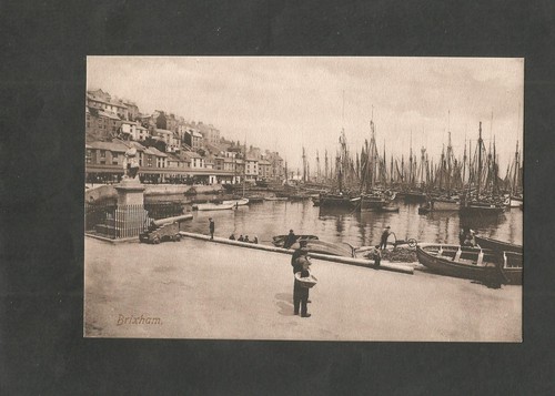 Postcard devon brixham - postcard, harbour