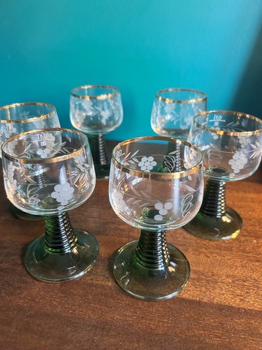 Set vintage green stem - green,