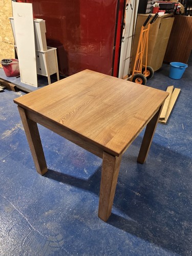 Solid oak table 77x76cm - solid,