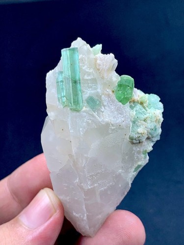 Natural tourmaline with quartz - tourmaline,