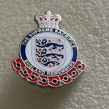 Collectable England Supporter Enamel Badge  Rare - Wear With Pride - Engerland!