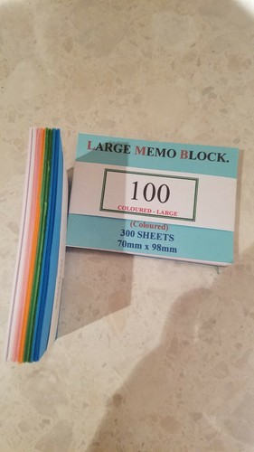 Large memo block - large, refill
