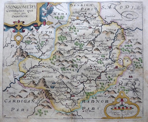 Wales montgomeryshire c1637 - wales,