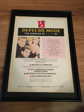 DEPECHE MODE-THE SINGLES 81/85-1985 original A3 framed poster size advert