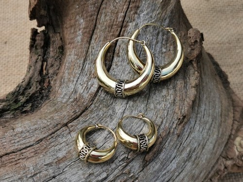 Large brass boho gypsy ethnic - boho,