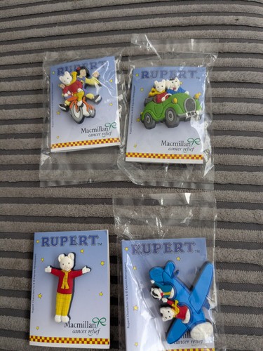Rupert charity pin badges - rupert,