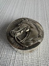 Silver Horse trinket box