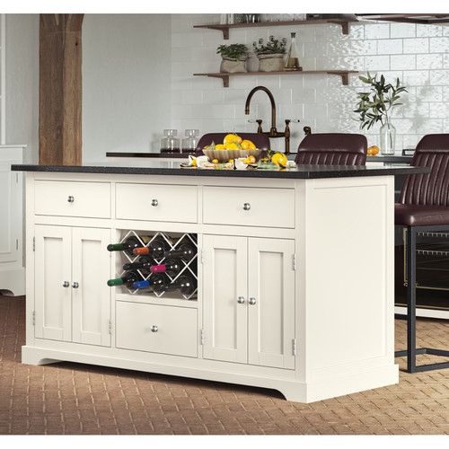 Cream kitchen island - cream, with