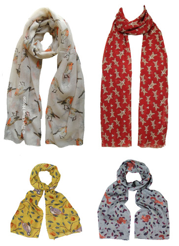 Chirstmas themed scarves gift - chirstmas,