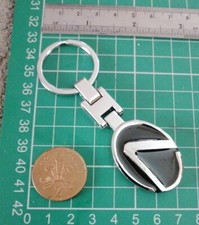 Lexus, Split Ring on Stainless Steel Fob. 