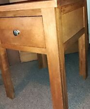 Vintage Pine Heavy 1 Drawer Bedside Table Upcycling Project 