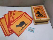 Children's Vintage Animal Silhouette Cards