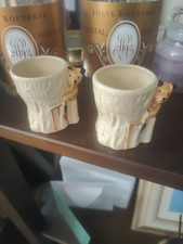 Vintage  1950's Sooty egg cups, manufactured by Keele Street Pottery Co. Ltd..
