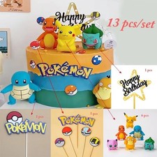 13 PCS/Set Pokemon Cake