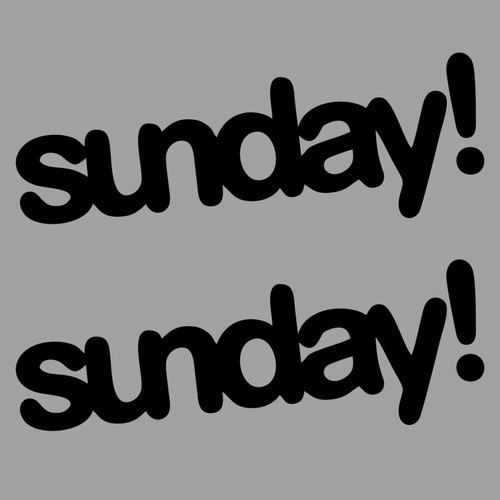 Sunday bmx logo black - sunday!, pair