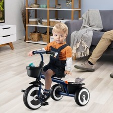 3-Wheel Toddler Bike Toddler Tricycle Kids Trike-Blue