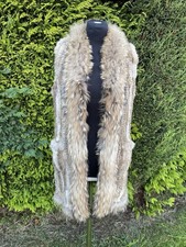 Real Rabbit and Raccoon Knit Gilet Waistcoat