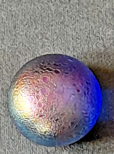 Iridescent heron glass blue - iridescent,